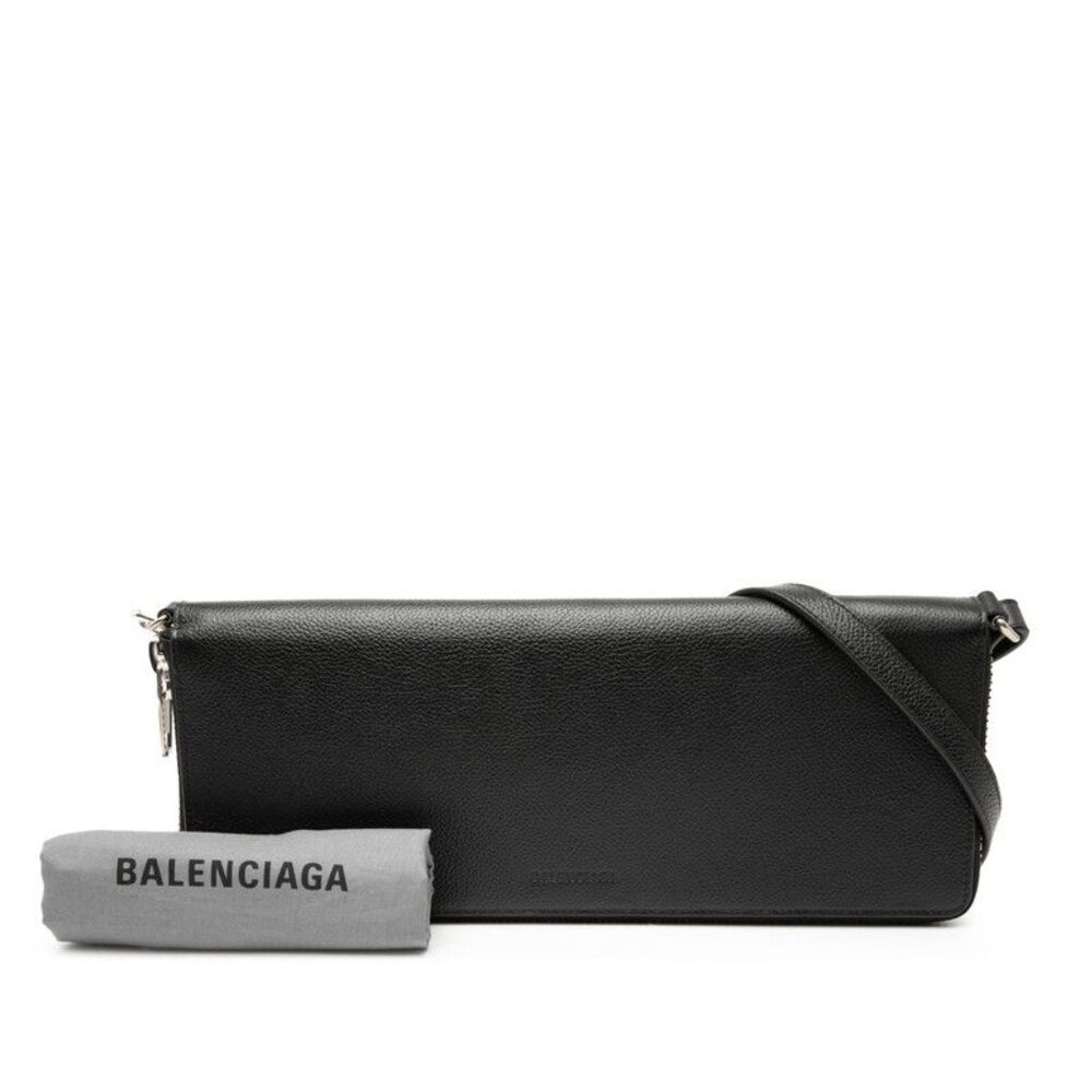 Balenciaga Leash Clutch Black Leather - Picture 7 of 7